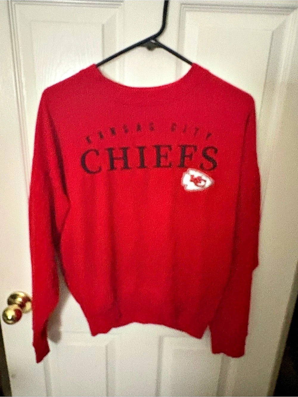 NFL Team Apparel Kansas City Chiefs Sweatshirt Red Small